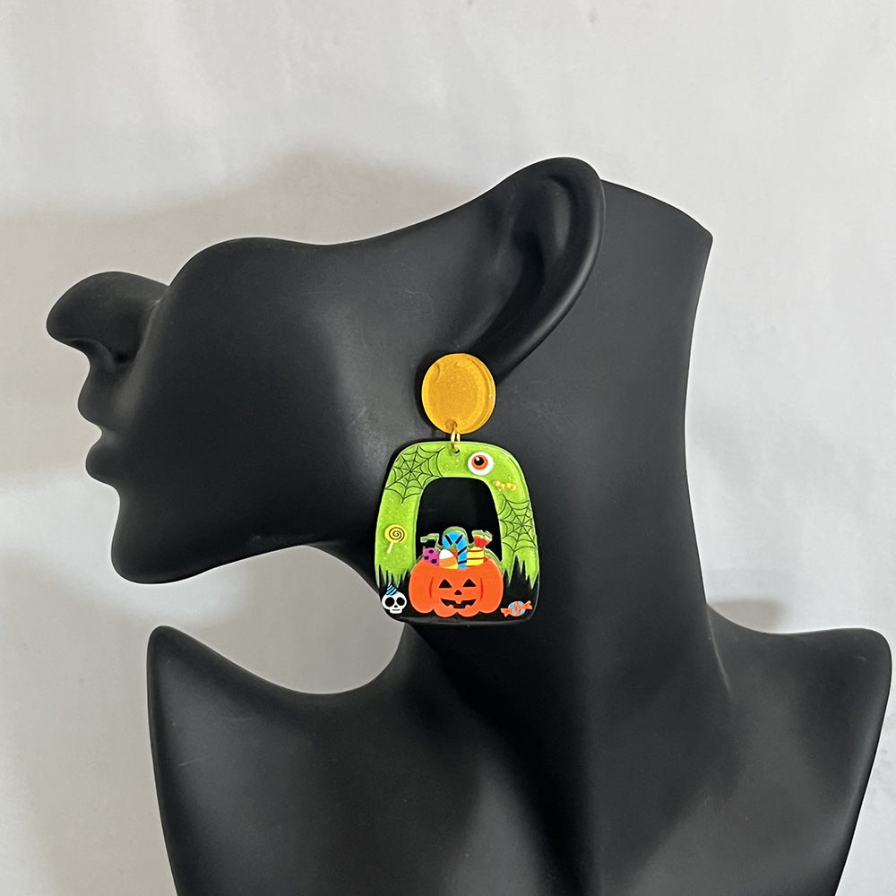 Acrylic New Halloween Collection Earrings PinH007