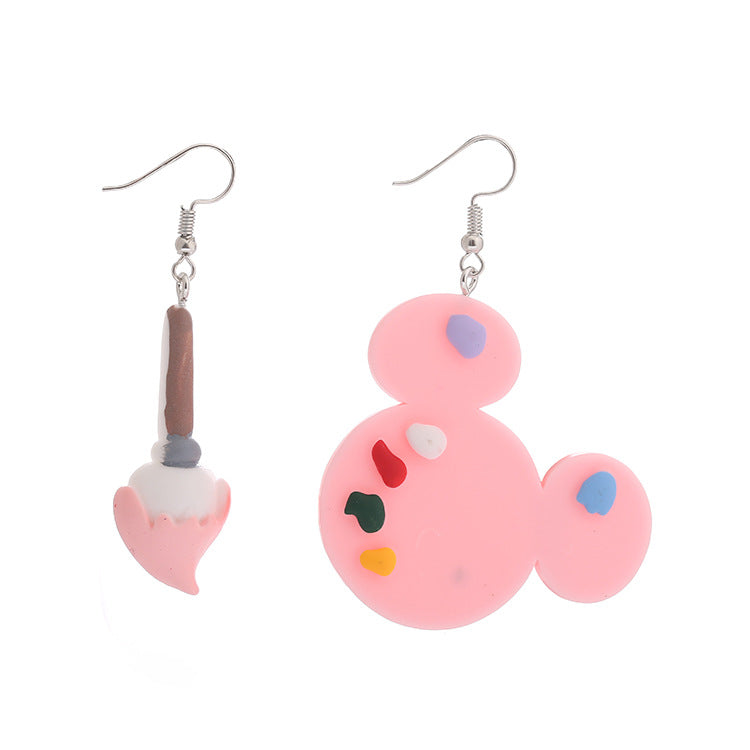 Acrylic Colorful Tone Earrings MIC-ChouT003