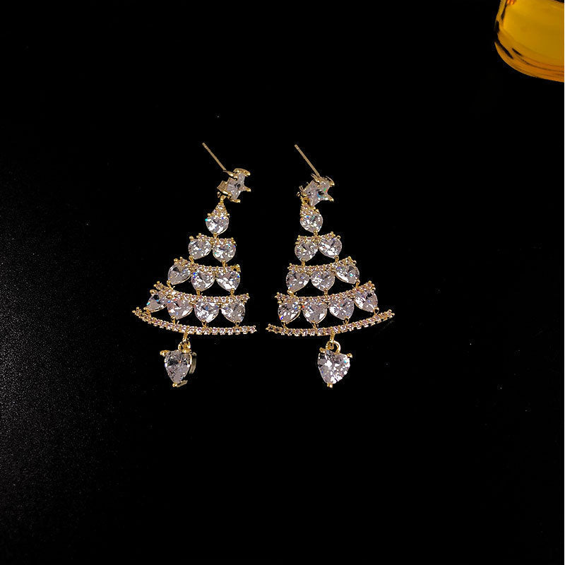 Alloy Santa Claus Bell Snowflake Earrings (Minimo de Compra 2)  MIC-JueH014