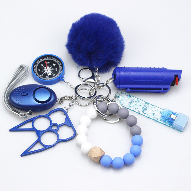 alloy PU anti wolf keychain CanW008