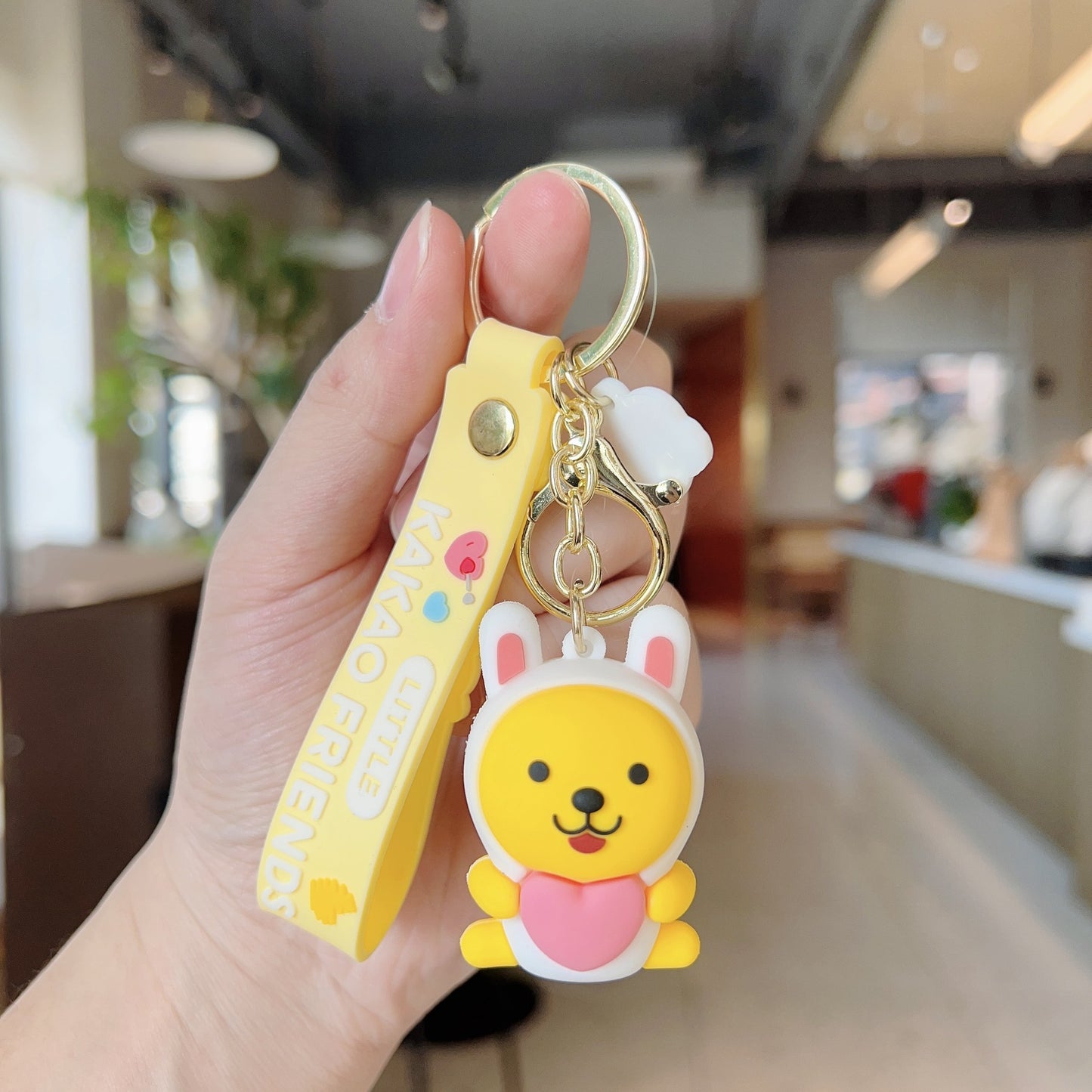 PVC cute doll teddy bear keychain (Minimo de compra 2) MYA-WenC004