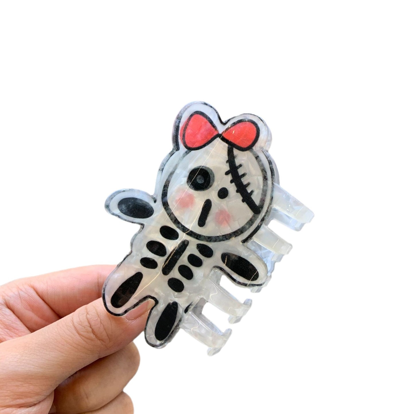 Plastic Bat Ghost Skull Hair Clip (Minimo de Compra 2) MIC-AZX017