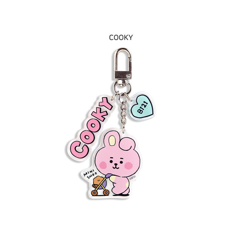 Keychains Metal Acrylic Cute Cartoon (M) MIC-YWQL001