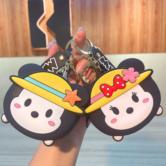 PVC cartoon silicone zero wallet keychain MIC-JinG001