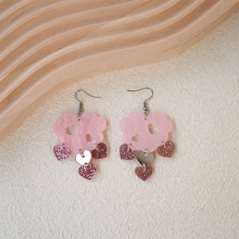 Acrylic Love Earrings MIC-OuG027