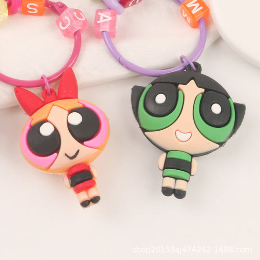 Keychains PVC Alloy Acrylic Cartoon Cute Anime (M) Minimo de compra 2 YiHan041