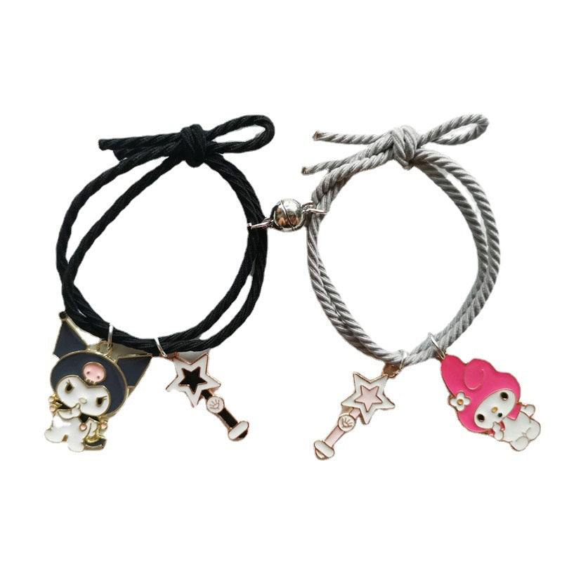 Love Magnetic Cartoon Bracelet Cute Small Rubber Band Bracelet YQS001