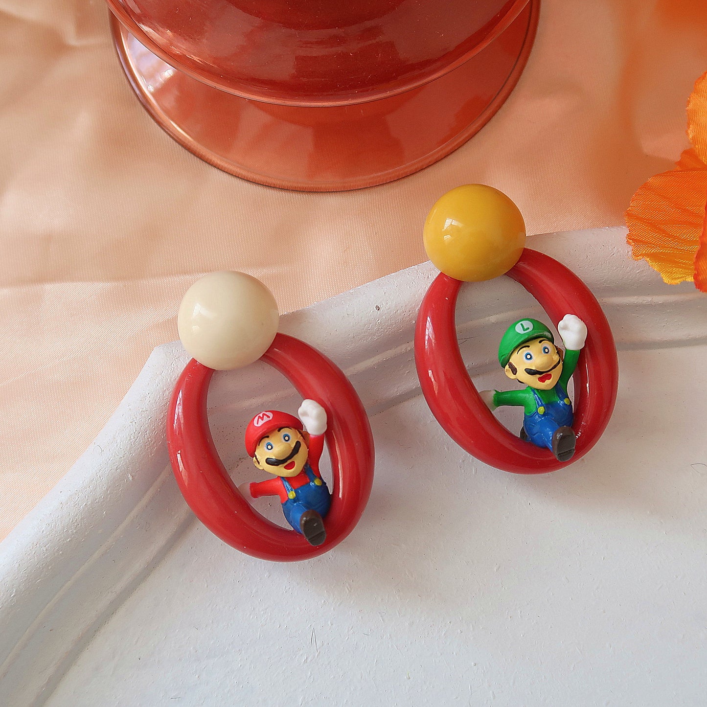 Resin cartoon box earrings MIC-XNWE008