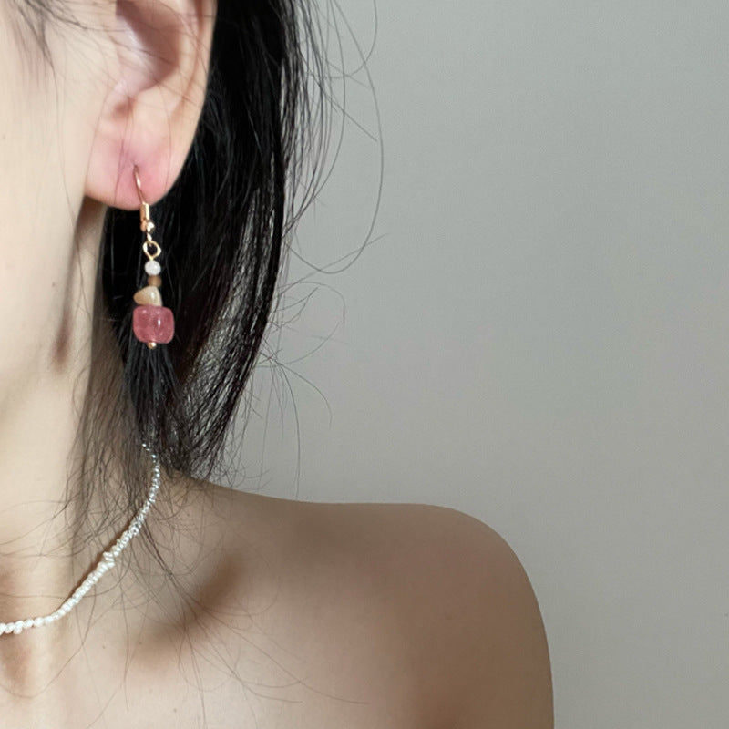 Alloy Red bean soup Earrings MIC-JiaX005