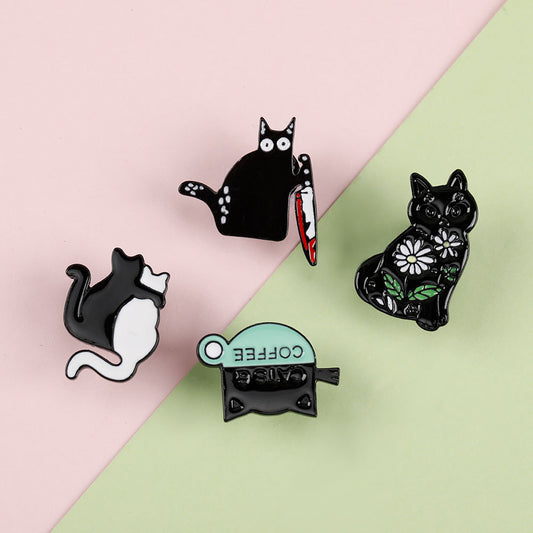 Alloy cartoon fox cat brooch (Minimo de compra 2) MIC-ZhiJ017