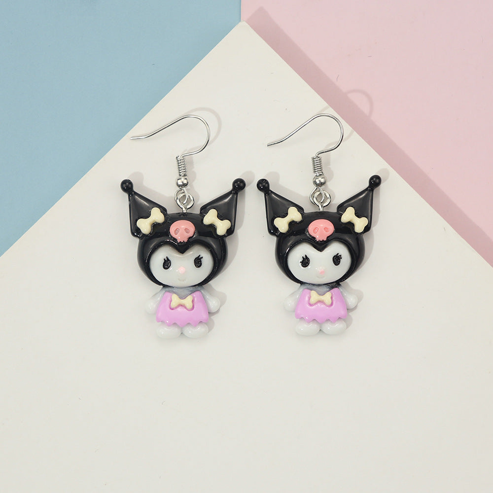 Alloy cartoon animal earrings MIC-NiQ016