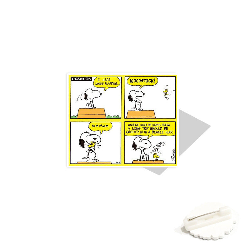 Acrylic cartoon cute Snoopy brooch (Minimo de compra 2) MIC-WeiJ003