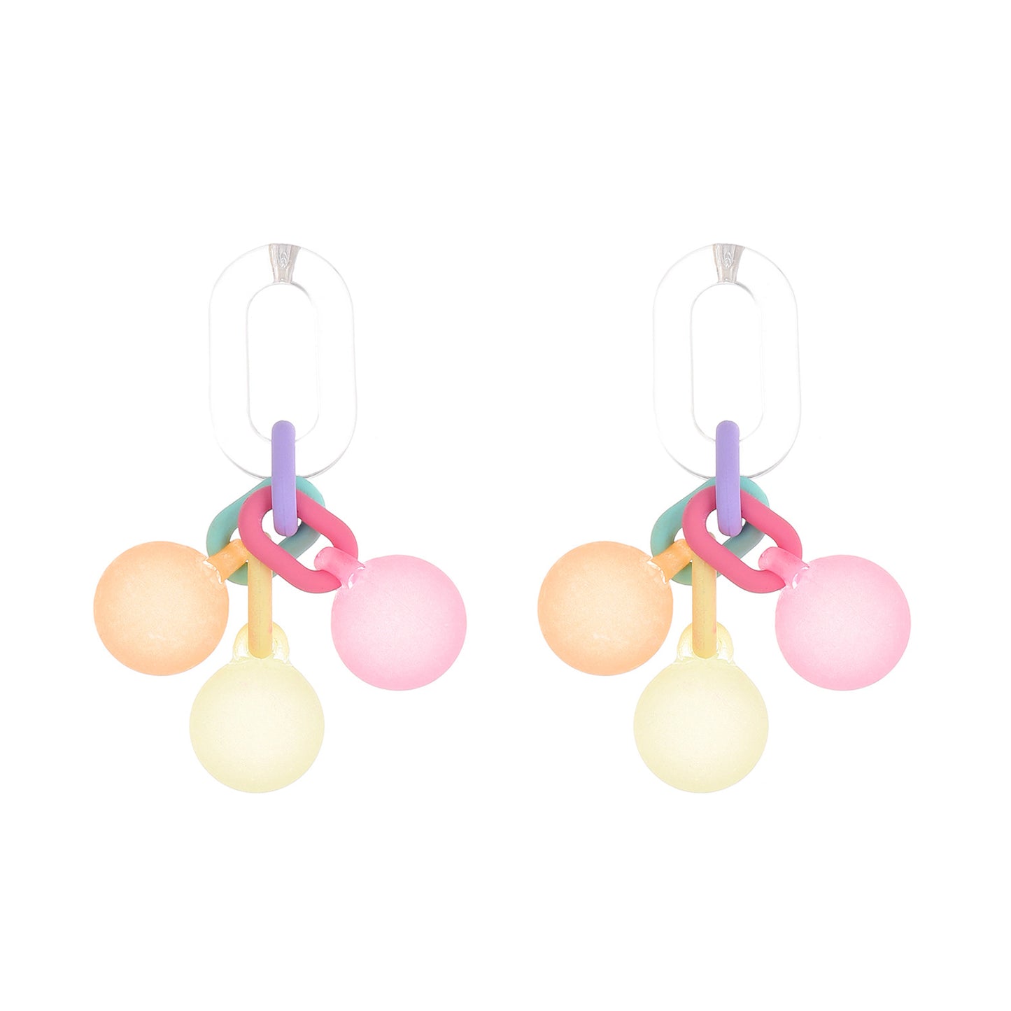 Alloy Colorful Bubble Sugar Earrings MIC-MaiD009