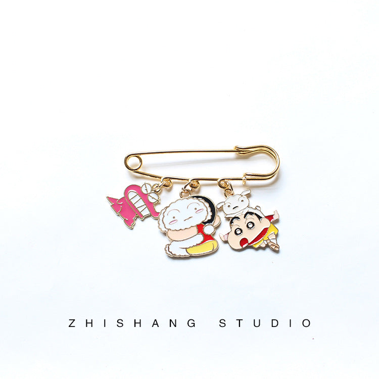 Alloy cartoon crayon small new brooch (Minimo de Compra 2)  MIC-ZhiS034