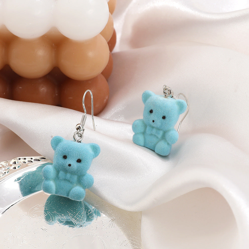 Plush Cute Bear Earrings MIC-YiYuan014