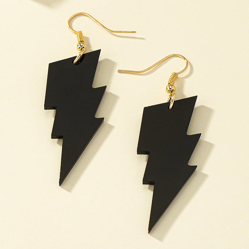 Alloy black horror spade earrings MIC-AYN010