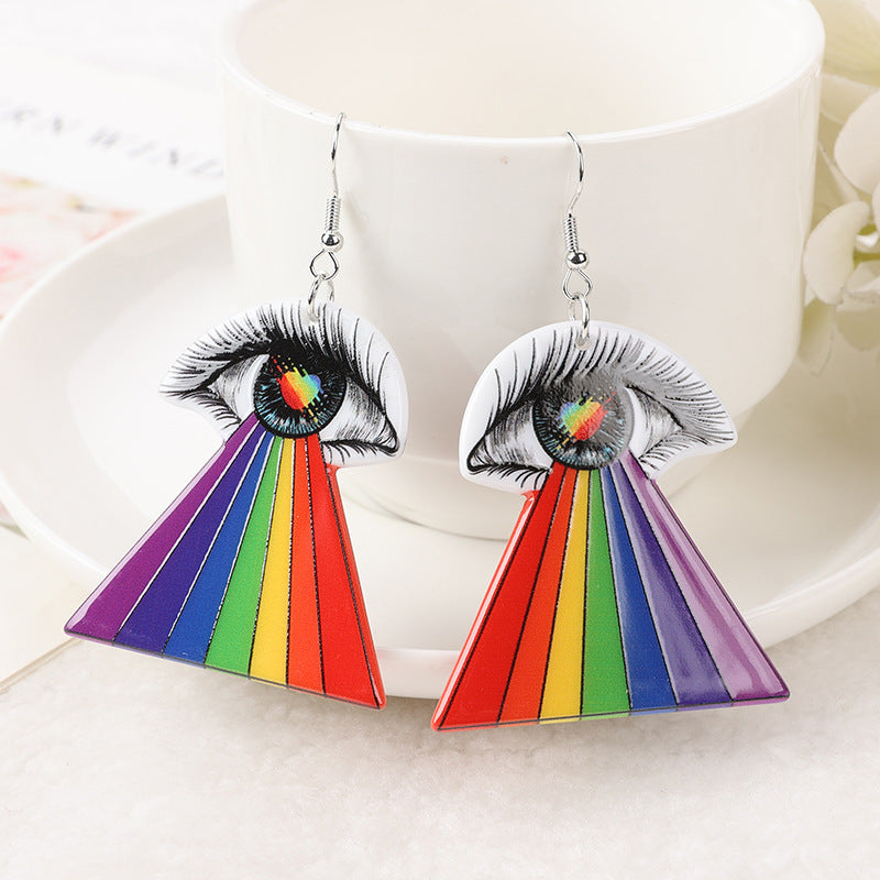 Resin Rainbow Balloon Earrings (Minimo de Compra 2) MIC-YouY025