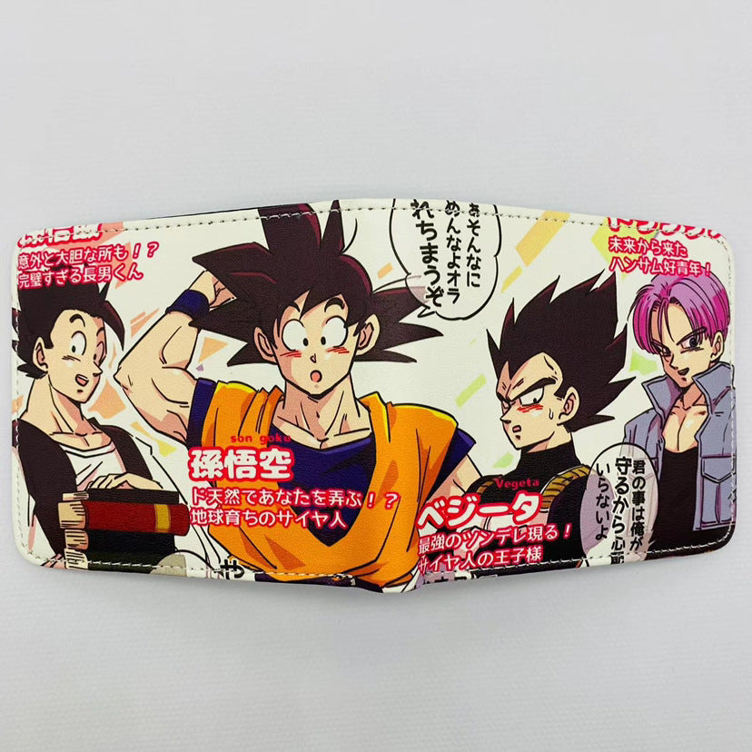 PU Seven Dragon Ball Short Wallet MIC-HaoJ010