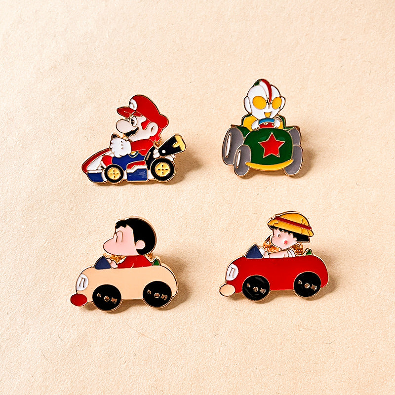 Alloy new Mario racing brooch (Minimo de compra 2) MIC-DongQ023