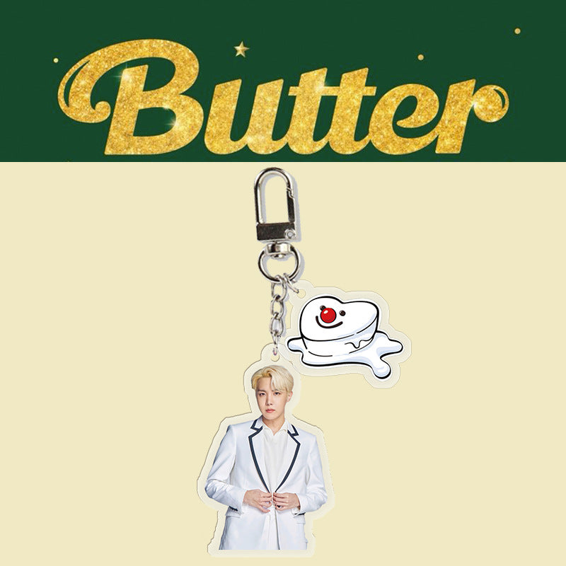 Acrylic BUTTER keychain MIC-XingY002