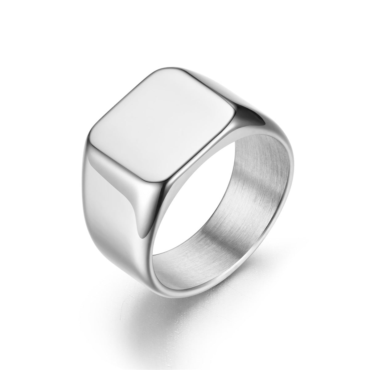 Stainless Steel Square Bare Ring MIC-TS004