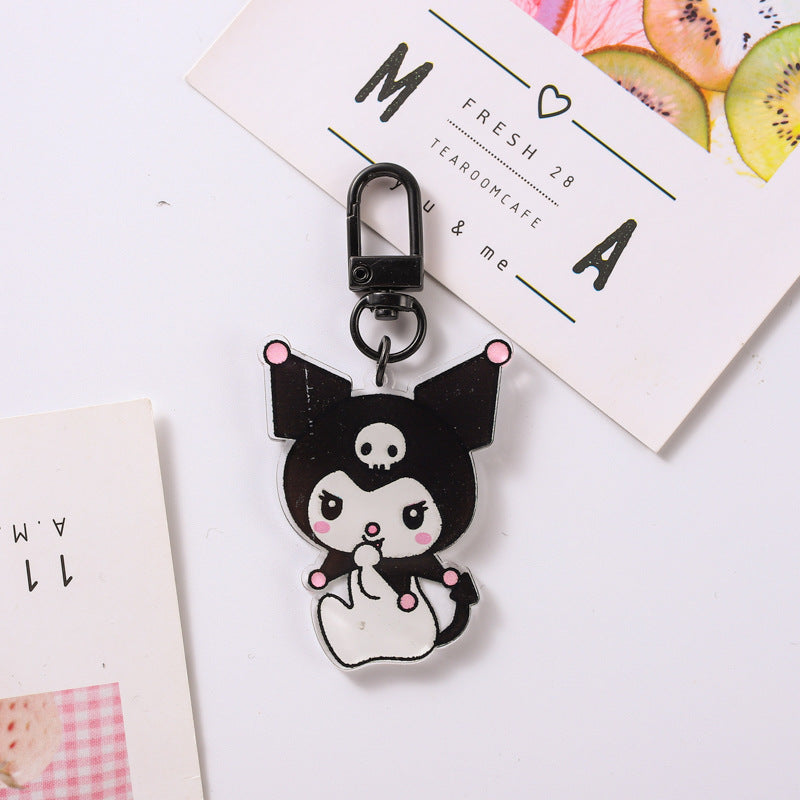 Cute Acrylic Keychain Cartoon Pendant Bag Jewelry Minimo de compra 2 (M) GHui012