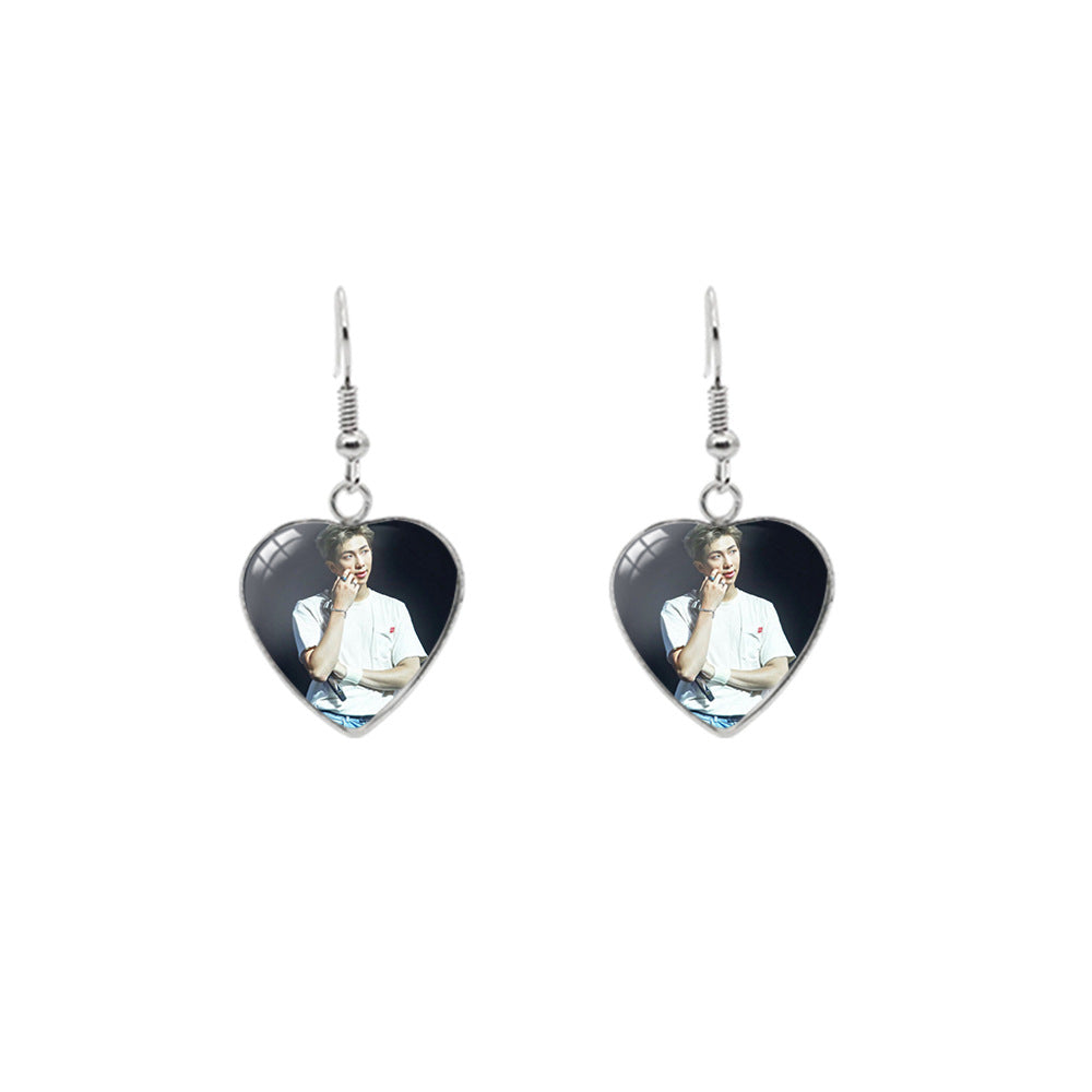 Earrings Stainless Steel Love Time Gemstones Minimo de compra 2 XiangL045