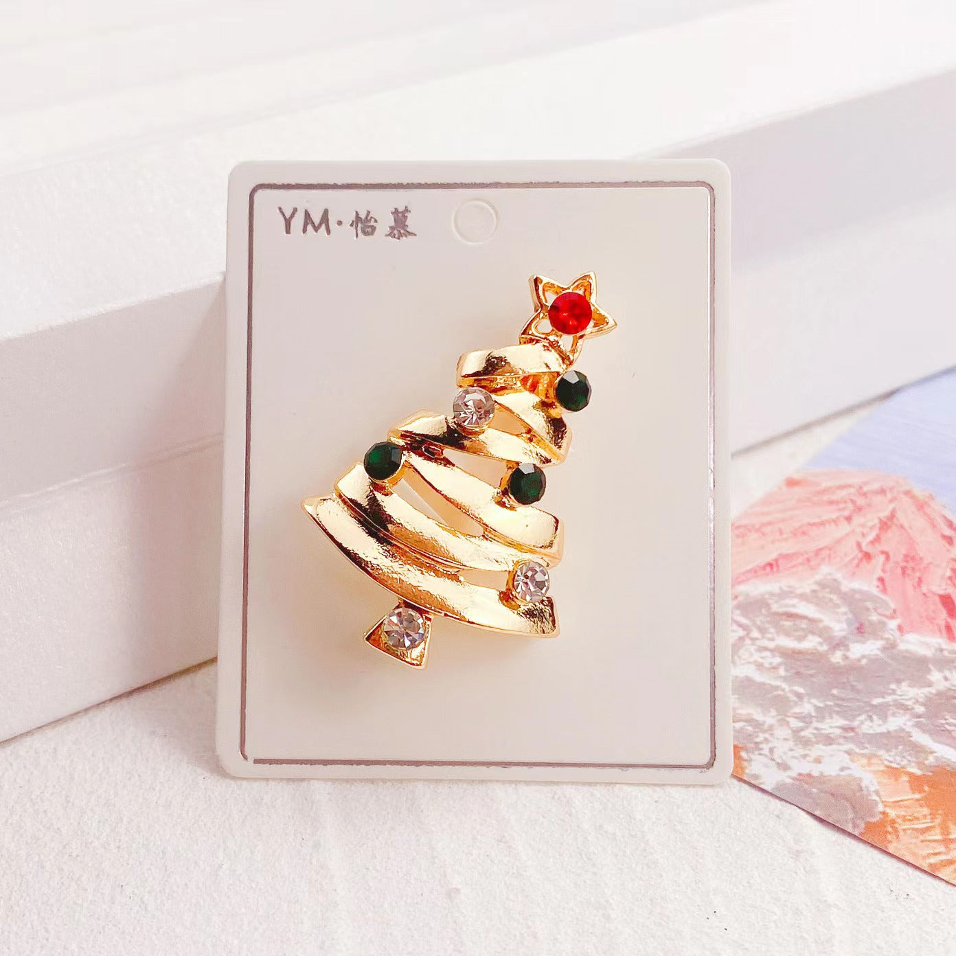 Alloy Deer Santa Brooch (Minimo de compra 2) MIC-YiM042