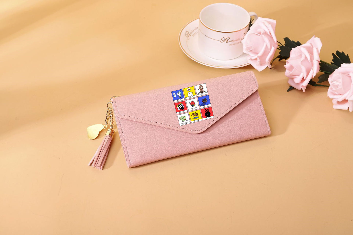 PU cartoon cute card bag tassel wallet MIC-XingY010