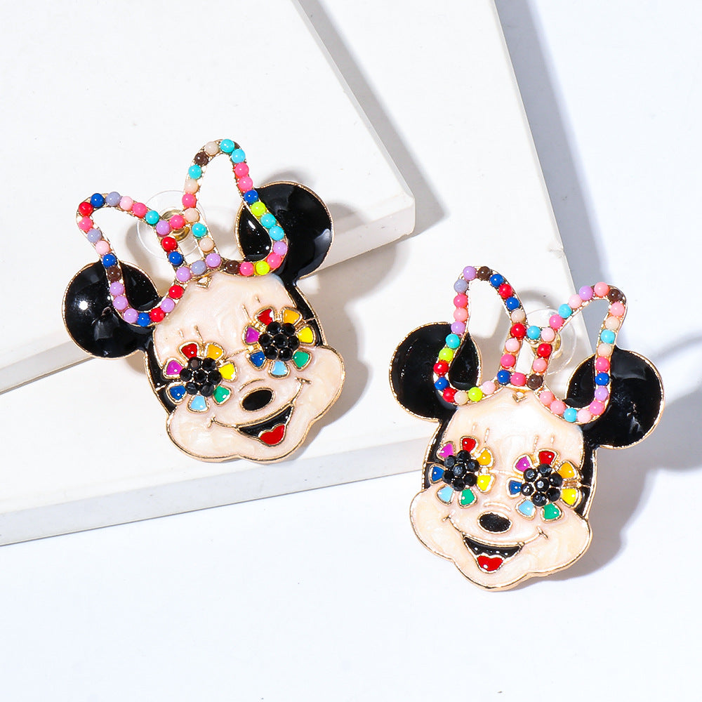 Alloy cartoon cute earrings MIC-JuJ014