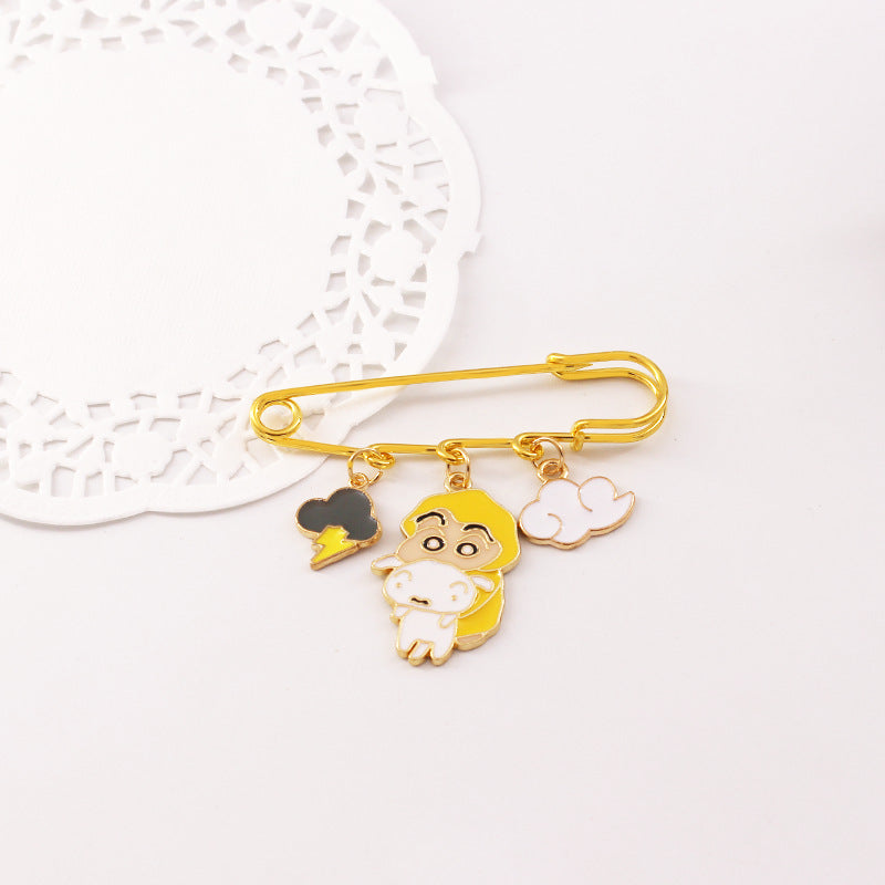 Alloy cartoon crayon small new brooch (Minimo de compra 2) MIC-QiC034