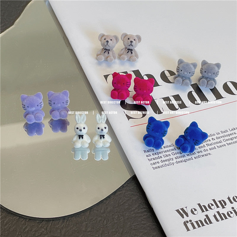 Resin Cute Rabbit Earrings (Minimo de Compra 2) MIC-WWHM040