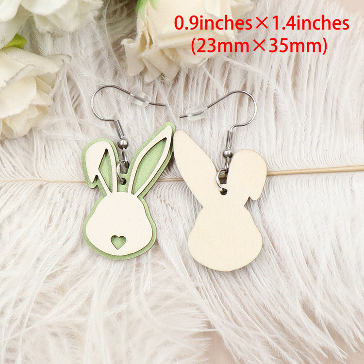 Acrylic Sweet and Cute Rabbit Earrings (Minimo de compra 5) MYA-XiaoY078