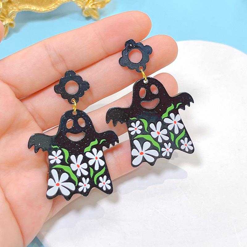 Acrylic New Halloween Collection Earrings PinH011