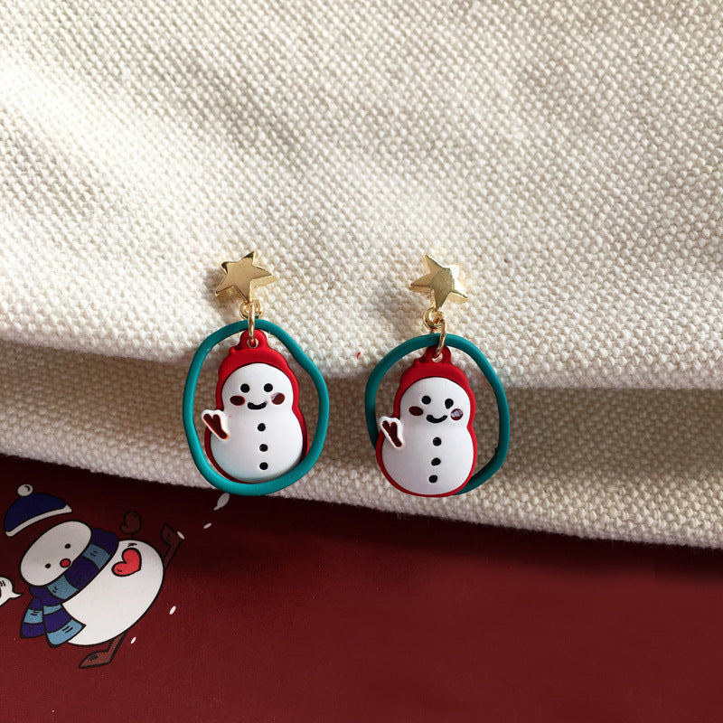 Alloy Christmas Cute Earrings MIC-BAOY050