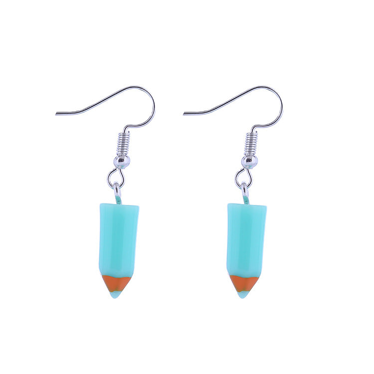 Resin cute small pencil earrings (Minimo de Compra 2) MIC-ChouT027