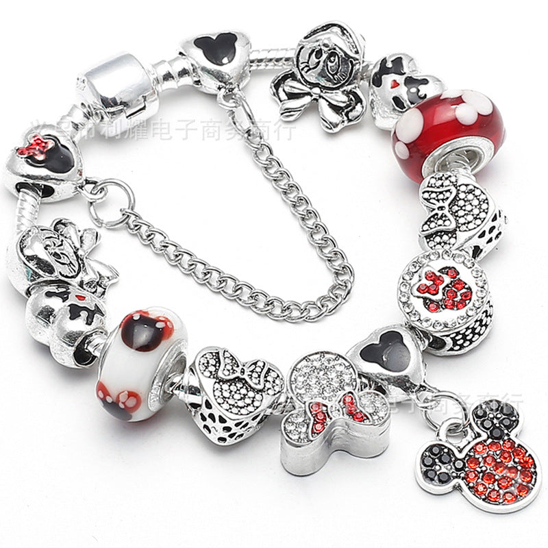 Alloy DIY Pandora Cartoon Bracelet MIC-LiY029