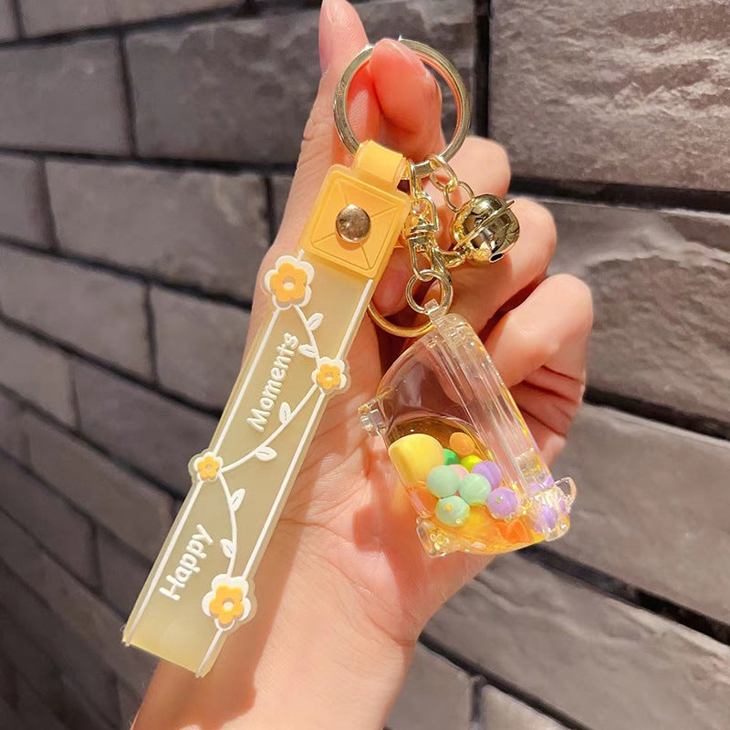 Keychains Acrylic Hardware Cartoon Cute Quicksand Drift Bottle (M) MIC-OShi036