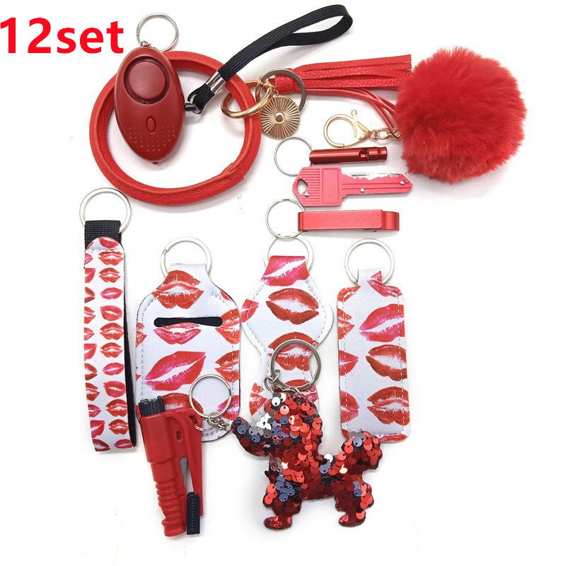 alloy PU anti wolf keychain XiangX007