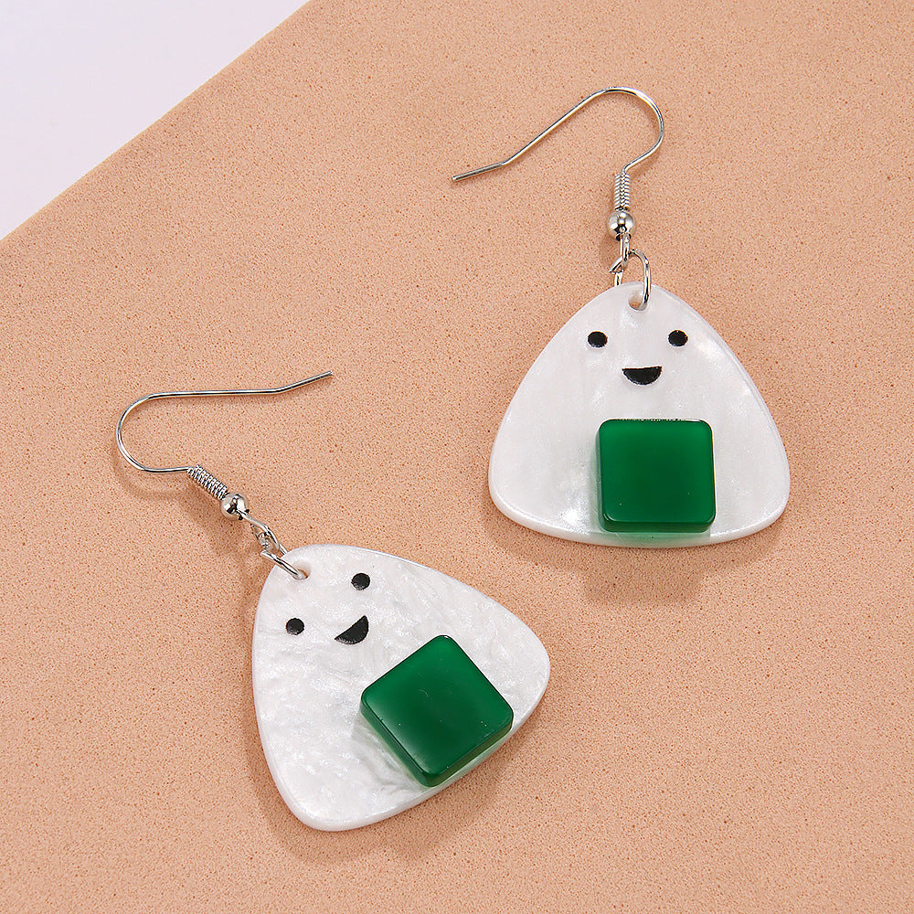 Acrylic Rice and vegetable roll earrings (Minimo de compra 2) MIC-ManT019