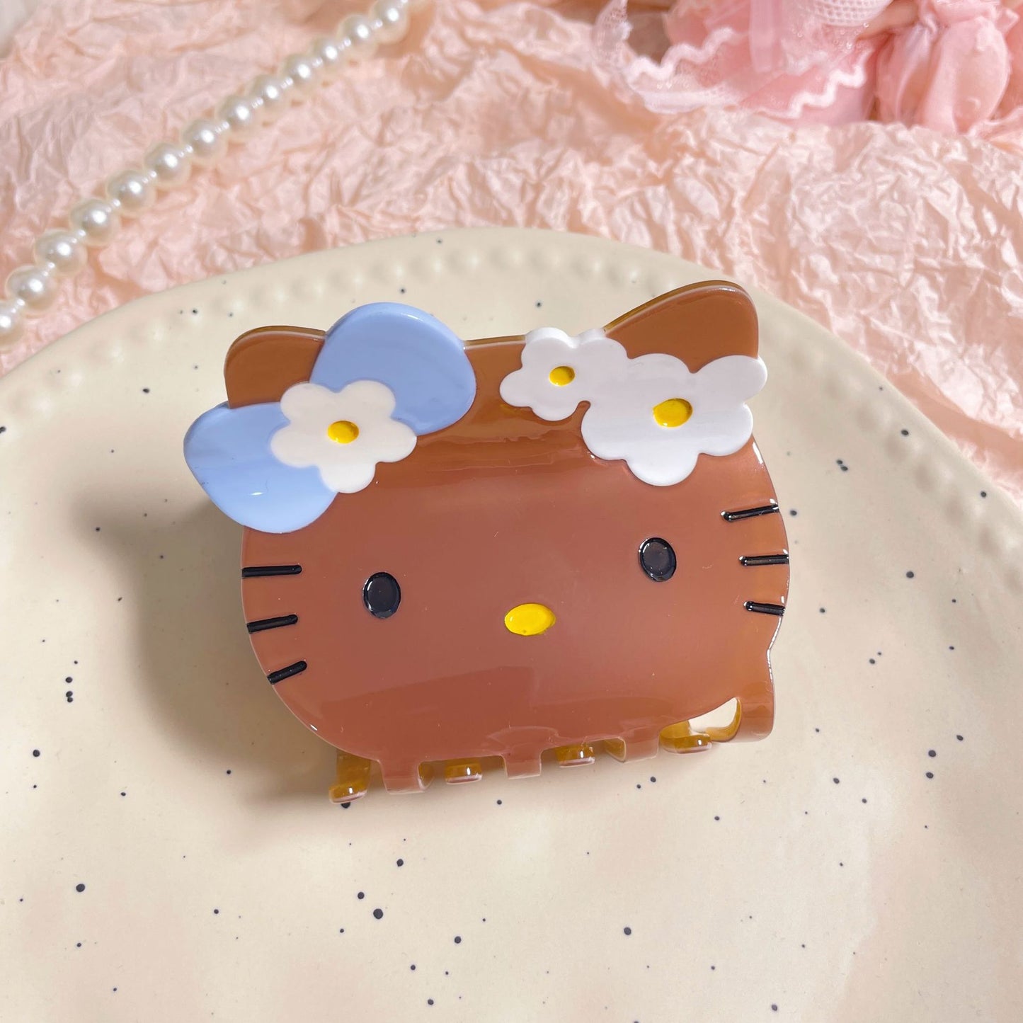 Plastic Hello Kitty Cute Hair Clip (Minimo de Compra 2) MIC-AZX008