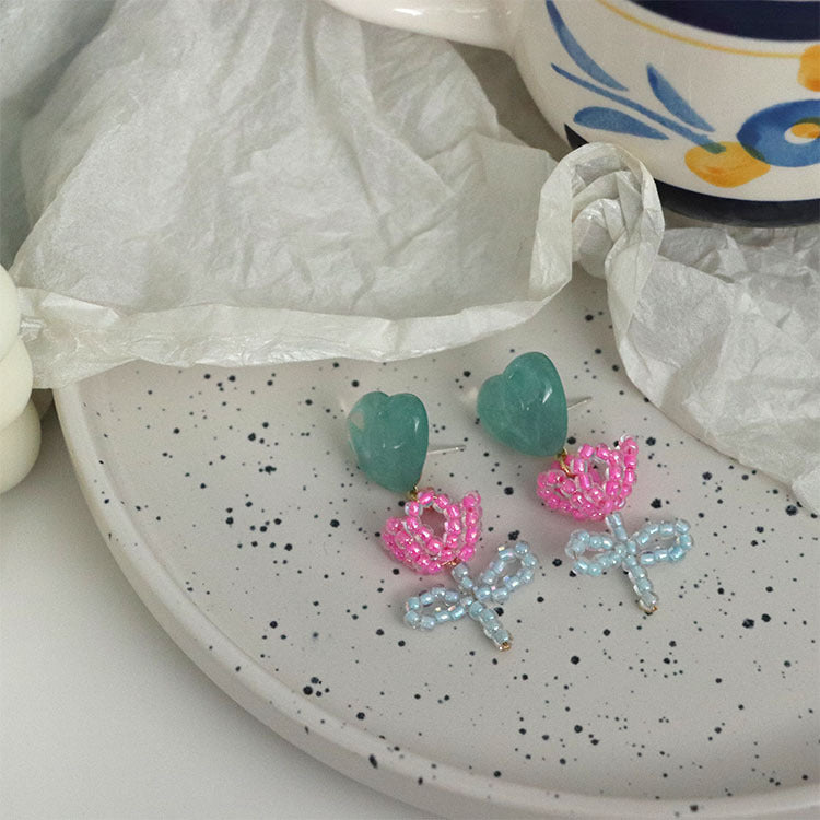 Acrylic New Flower Earrings MIC-QingJ029