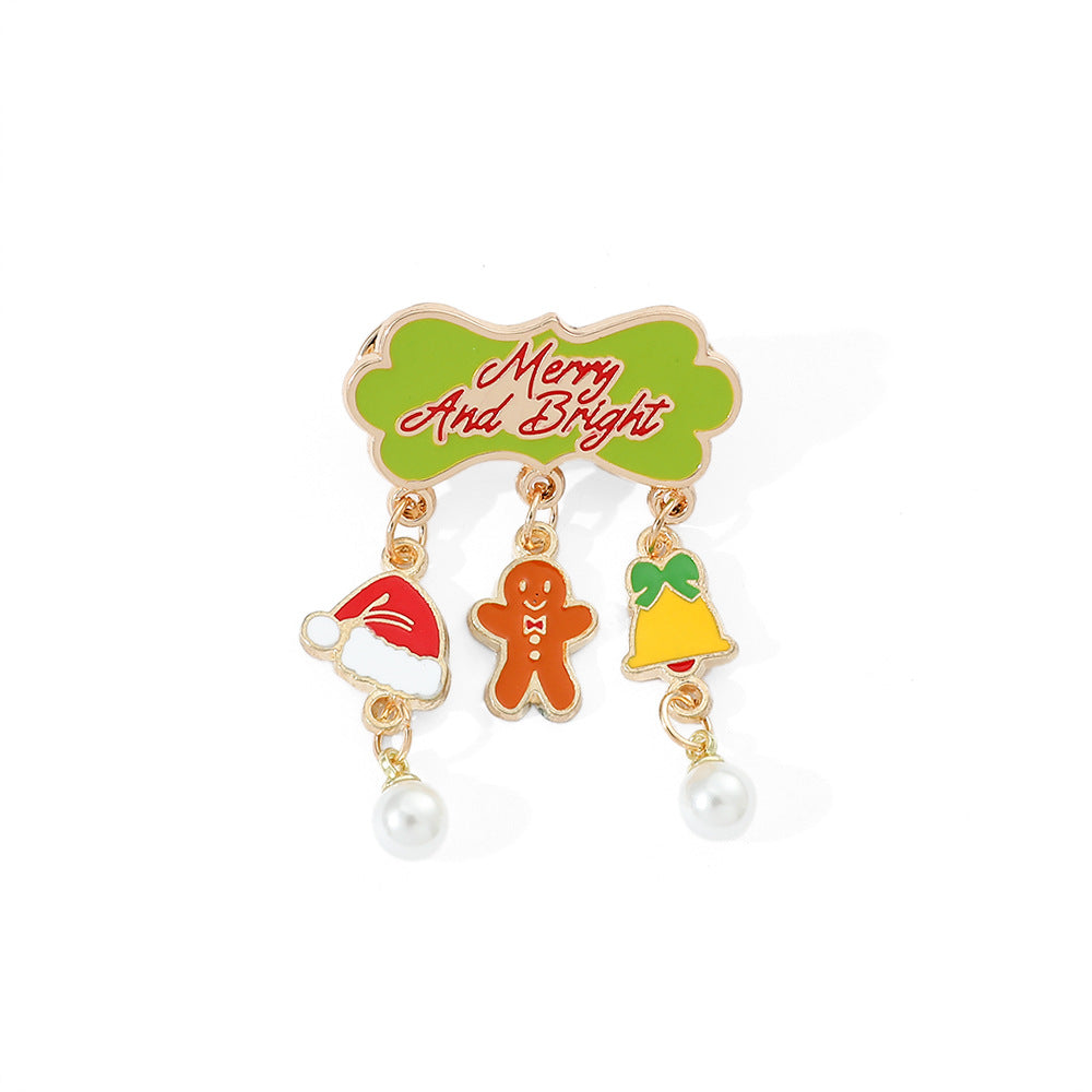 Alloy Christmas creative brooch (Minimo de Compra 2) MIC-HaoY006