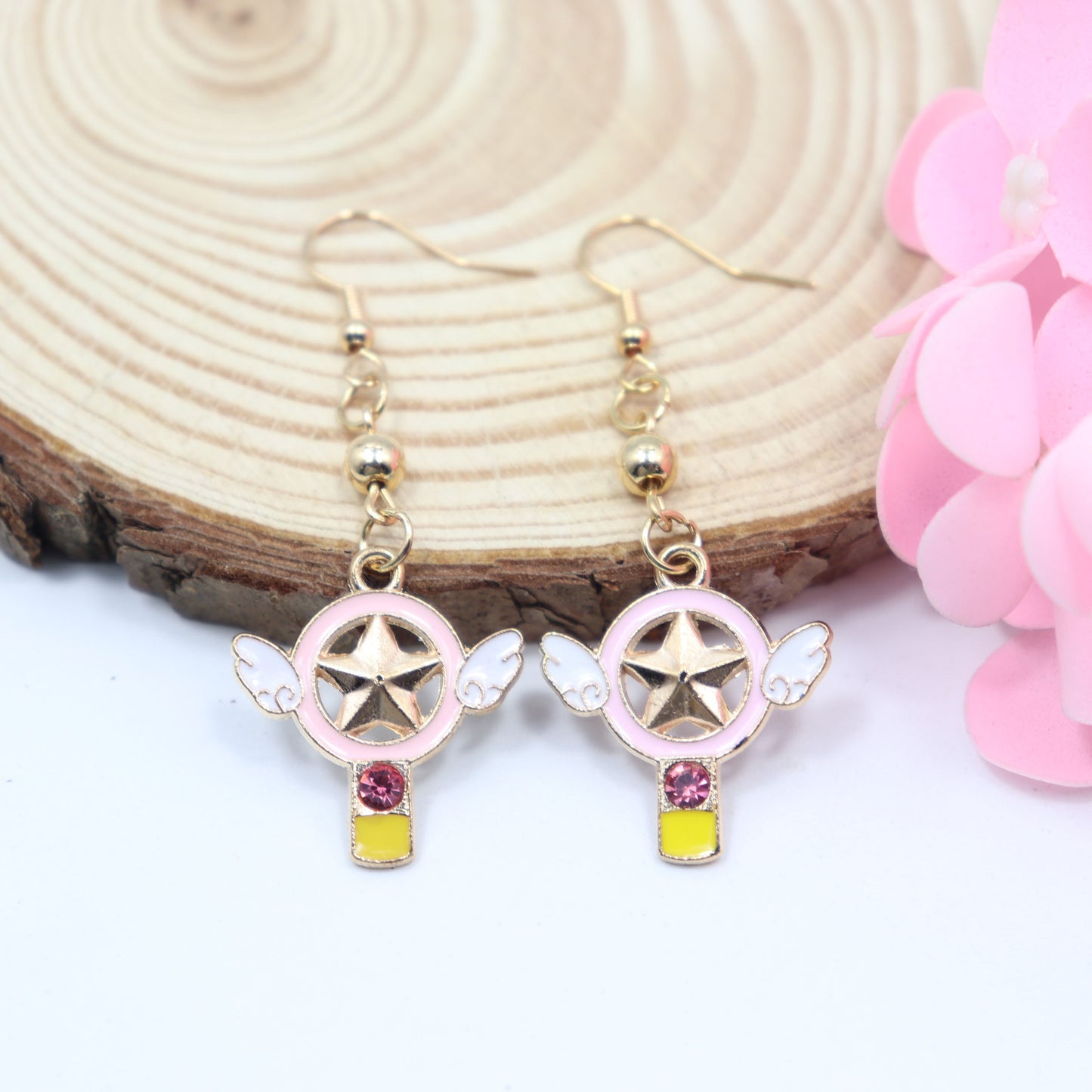 Alloy versatile cherry blossom earrings (Minimo de Compra 2) MIC-XuXin001