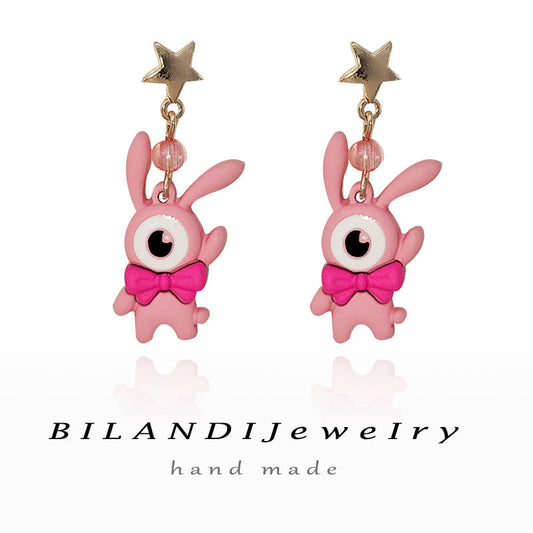 Alloy cute rabbit earrings MIC-BLD093