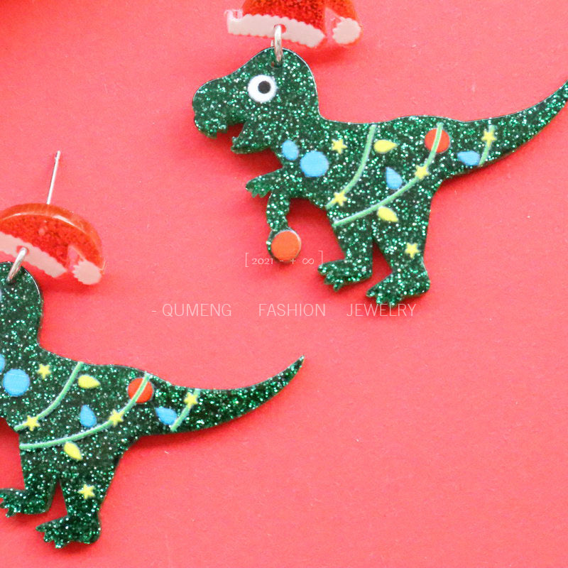 Acrylic Christmas Hat Koala Earrings MYA-OuG088