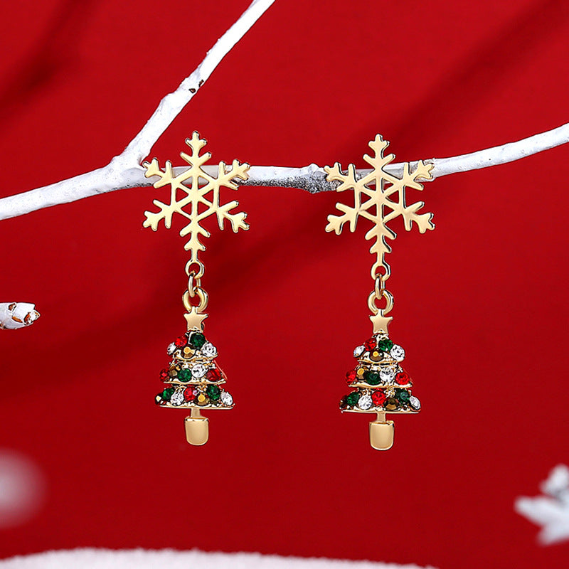 Alloy Christmas series earrings (Minimo de Compra 2) MYA-DuoL010