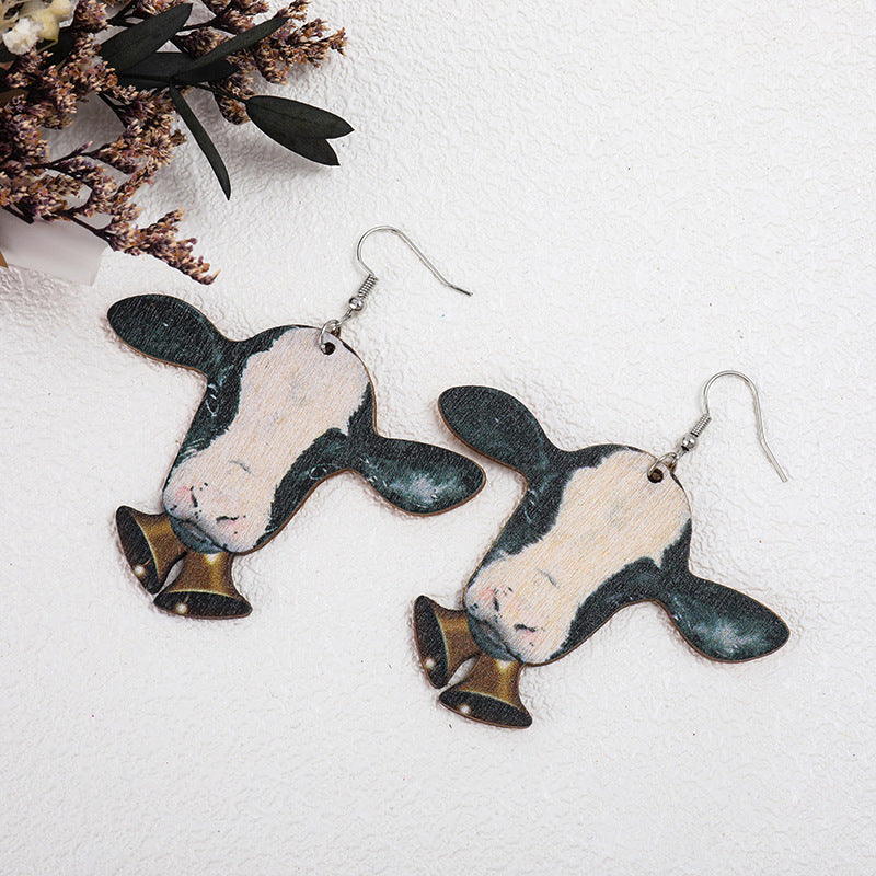 Acrylic Animal Western Style Earrings (Minimo de compra 2) MYA-SiB003