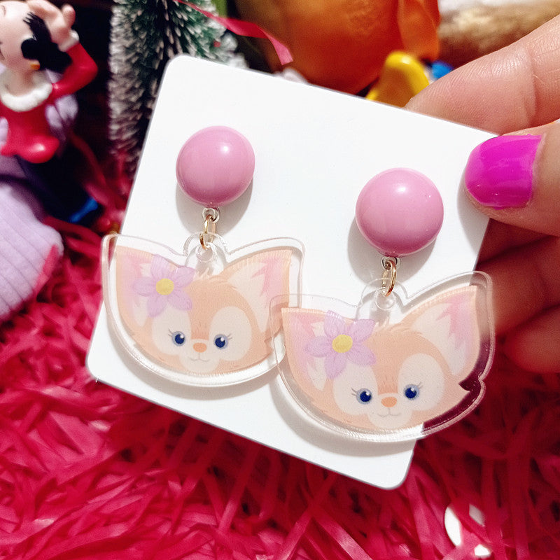 Cute Cartoon Fox Earrings MIC-XingJ043