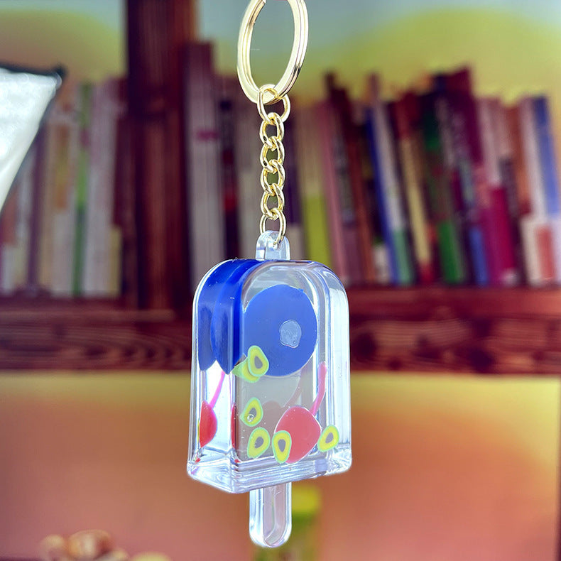 Keychain Resin Ice Cream Popsicle Ice Cream Model Pendant Minimo de compra 2 MQu011